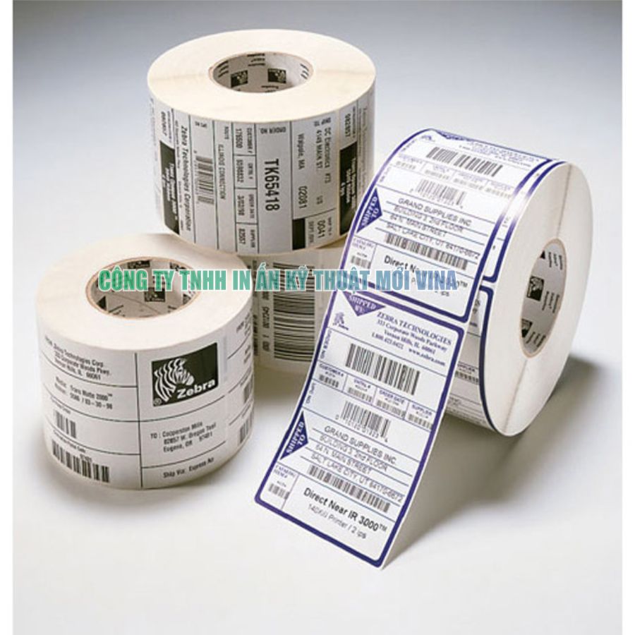 Tem nhãn, Decal cuộn - In Tem Nhãn Kỹ Thuật Mới Vina - Công Ty TNHH In ấn Kỹ Thuật Mới Vina